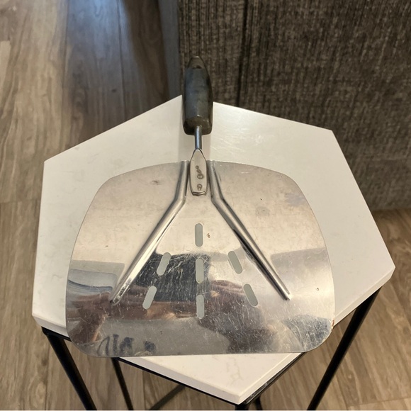 Vintage Foley Stainless Steel Spatula, Curved, Slotted, Wide - Picture 3 of 4